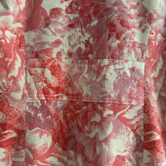 Anthropologie Floral pink and Cream Coat Size 10 - Picture 8 of 8